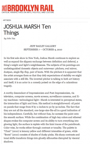 Joshua Marsh: Ten Things